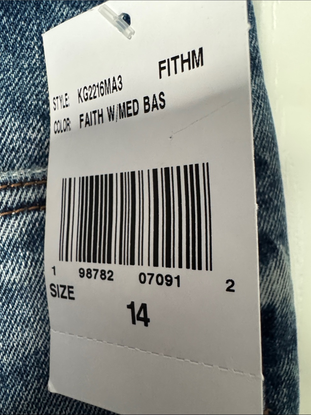 Kut from the Kloth Women's Straight Jeans in Faded Blue - Picture 3 of 8